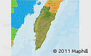Satellite 3D Map of Mörbylanga Kommun, political outside