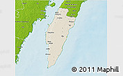 Shaded Relief 3D Map of Mörbylanga Kommun, physical outside
