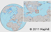 Gray Location Map of Mörbylanga Kommun