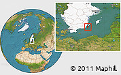 Satellite Location Map of Mörbylanga Kommun, highlighted country