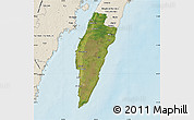 Satellite Map of Mörbylanga Kommun, shaded relief outside