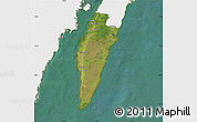 Satellite Map of Mörbylanga Kommun, single color outside