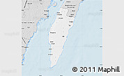 Silver Style Map of Mörbylanga Kommun