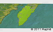 Physical Panoramic Map of Mörbylanga Kommun, satellite outside
