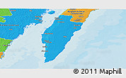 Political Panoramic Map of Mörbylanga Kommun