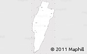 Silver Style Simple Map of Mörbylanga Kommun, cropped outside