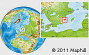 Physical Location Map of Oskarshamn Kommun, highlighted parent region