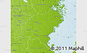 Physical Map of Oskarshamn Kommun