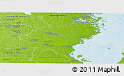 Physical Panoramic Map of Oskarshamn Kommun