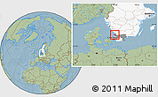 Savanna Style Location Map of Bastad Kommun, highlighted country, highlighted parent region, hill shading