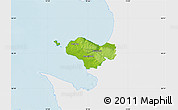 Physical Map of Bastad Kommun, single color outside