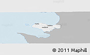 Gray Panoramic Map of Bastad Kommun, single color outside