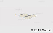 Shaded Relief Panoramic Map of Bastad Kommun, cropped outside