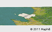 Shaded Relief Panoramic Map of Bastad Kommun, satellite outside