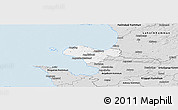 Silver Style Panoramic Map of Bastad Kommun