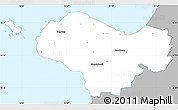 Gray Simple Map of Bastad Kommun, single color outside