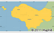 Savanna Style Simple Map of Bastad Kommun, single color outside