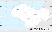 Silver Style Simple Map of Bastad Kommun, single color outside