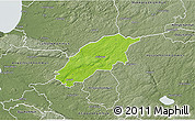 Physical 3D Map of Örkelljunga Kommun, semi-desaturated
