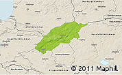 Physical 3D Map of Örkelljunga Kommun, shaded relief outside