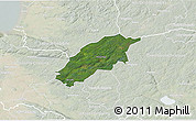 Satellite 3D Map of Örkelljunga Kommun, lighten