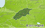 Satellite 3D Map of Örkelljunga Kommun, physical outside