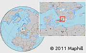Gray Location Map of Örkelljunga Kommun, highlighted parent region