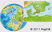 Physical Location Map of Örkelljunga Kommun