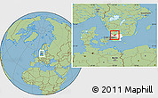 Savanna Style Location Map of Örkelljunga Kommun, highlighted parent region