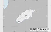 Gray Map of Örkelljunga Kommun, single color outside