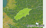 Physical Map of Örkelljunga Kommun, satellite outside