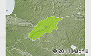 Physical Map of Örkelljunga Kommun, semi-desaturated
