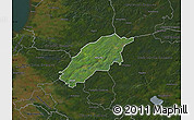 Satellite Map of Örkelljunga Kommun, darken
