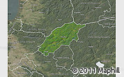 Satellite Map of Örkelljunga Kommun, semi-desaturated