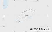 Silver Style Map of Örkelljunga Kommun, single color outside