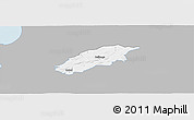 Gray Panoramic Map of Örkelljunga Kommun, single color outside