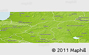 Physical Panoramic Map of Örkelljunga Kommun