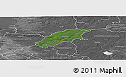 Satellite Panoramic Map of Örkelljunga Kommun, desaturated