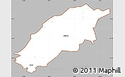 Gray Simple Map of Örkelljunga Kommun, cropped outside