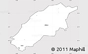 Silver Style Simple Map of Örkelljunga Kommun, cropped outside