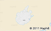 Classic Style 3D Map of Östra Göinge Kommun, single color outside