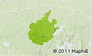 Physical 3D Map of Östra Göinge Kommun, lighten