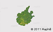 Satellite 3D Map of Östra Göinge Kommun, cropped outside