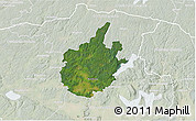 Satellite 3D Map of Östra Göinge Kommun, lighten