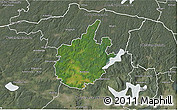Satellite 3D Map of Östra Göinge Kommun, semi-desaturated