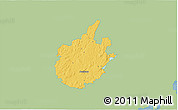 Savanna Style 3D Map of Östra Göinge Kommun, single color outside