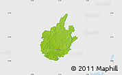 Physical Map of Östra Göinge Kommun, single color outside
