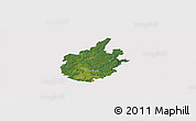 Satellite Panoramic Map of Östra Göinge Kommun, cropped outside