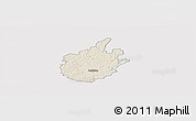 Shaded Relief Panoramic Map of Östra Göinge Kommun, cropped outside