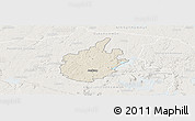 Shaded Relief Panoramic Map of Östra Göinge Kommun, lighten